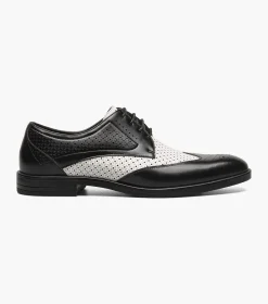 Stacy Adams Asher Black w/White Online