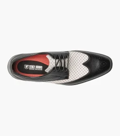 Stacy Adams Asher Black w/White Online