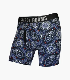 Stacy Adams Boxer Brief Blue Hot