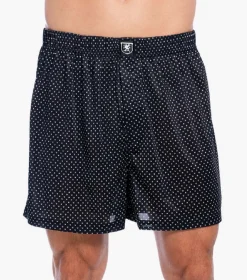 Stacy Adams Boxer Shorts Black/Grey Clearance