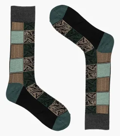 Stacy Adams Checkered Paisley Green Hot