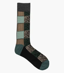 Stacy Adams Checkered Paisley Green Hot