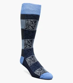 Stacy Adams Checkered Paisley Blue Online