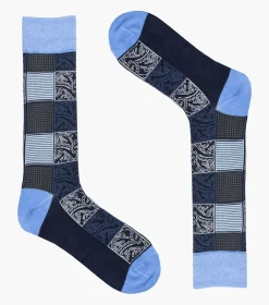 Stacy Adams Checkered Paisley Blue Online
