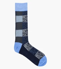 Stacy Adams Checkered Paisley Blue Online