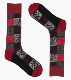 Stacy Adams Checke Paisley Red