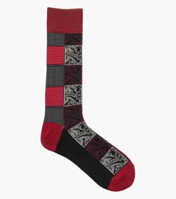 Stacy Adams Checke Paisley Red