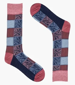 Stacy Adams Checkered Paisley Pink Sale