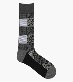 Stacy Adams Checkered Paisley Black/Gray