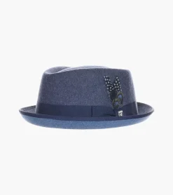 Stacy Adams Cranston Fedora Navy Discount