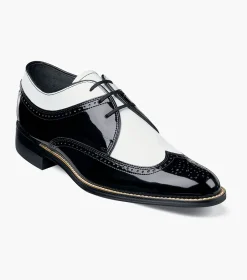 Stacy Adams Dayton Black w/White Outlet
