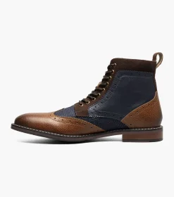 Stacy Adams Finnegan Cognac with Navy Sale