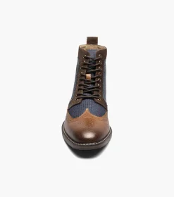 Stacy Adams Finnegan Cognac with Navy Sale