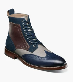Stacy Adams Finnegan Navy Multi Outlet