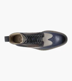 Stacy Adams Finnegan Navy Multi Outlet