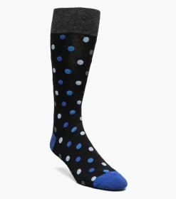Stacy Adams Oversize Polka Dots Black Multi New