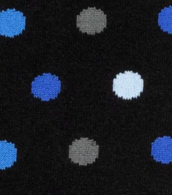 Stacy Adams Oversize Polka Dots Black Multi New