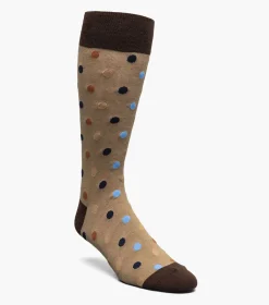 Stacy Adams Oversize Polka Dots Tan Discount