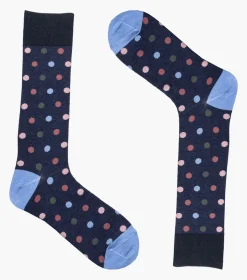 Stacy Adams Oversize Polka Dots Navy Hot