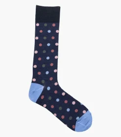 Stacy Adams Oversize Polka Dots Navy Hot