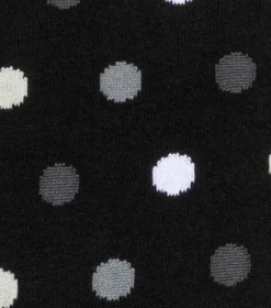 Stacy Adams Oversize Polka Dots Black/Gray New