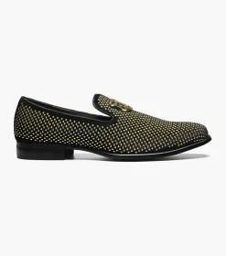 Stacy Adams Swagger Black and Gold Best