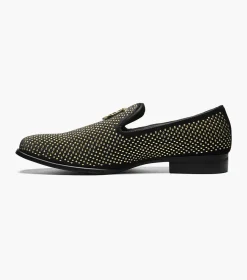 Stacy Adams Swagger Black and Gold Best