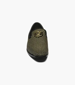 Stacy Adams Swagger Black and Gold Best