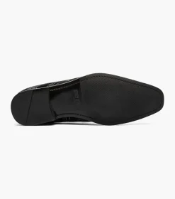 Stacy Adams Swainson Black and Silver Outlet