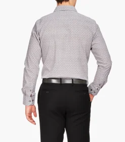 Stacy Adams Winslow Dress Shirt Taupe Clearance